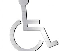 Placuta aluminiu cu dizabilitati