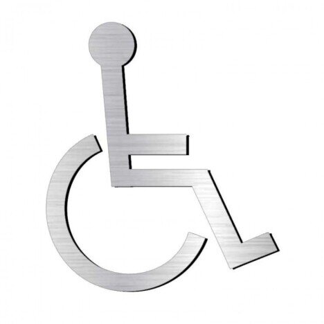 Placuta aluminiu cu dizabilitati